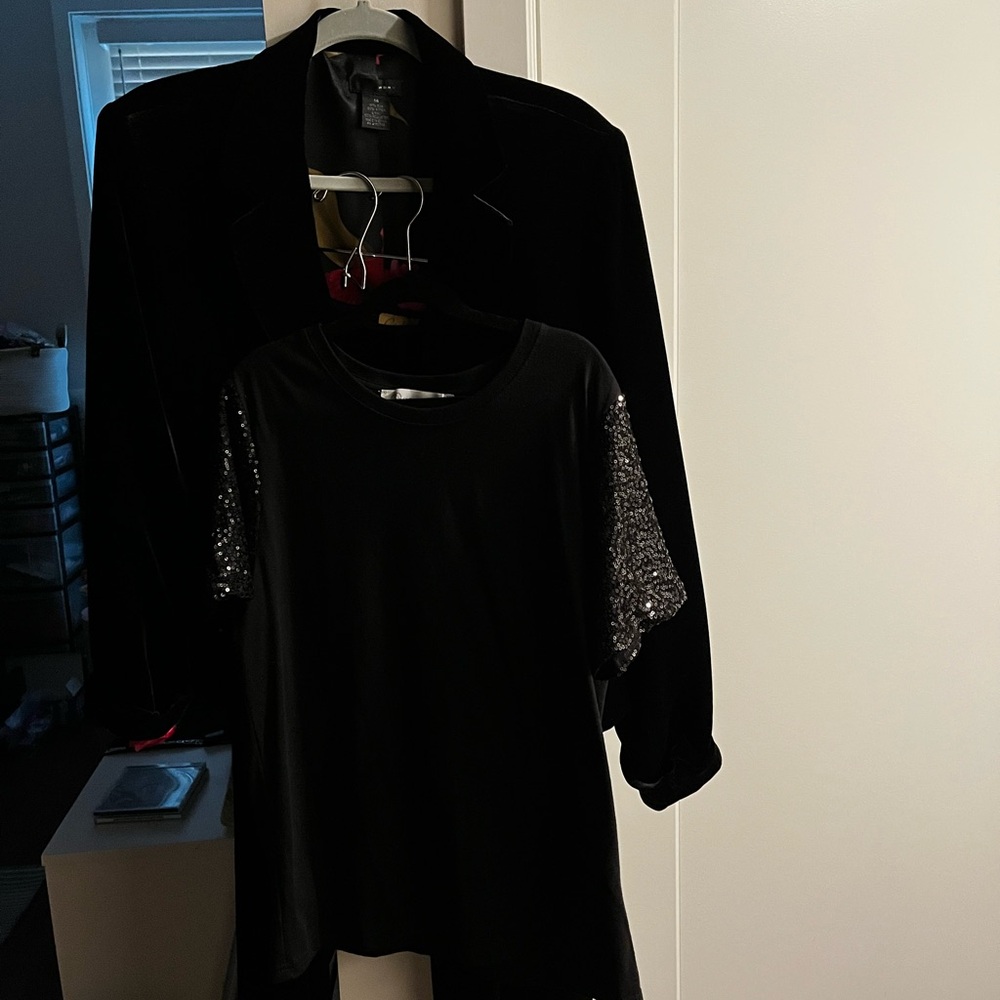 Gorgeous Vintage Nordstrom 1990s 3 Piece Black VELVET Suit from my wardrobe!!